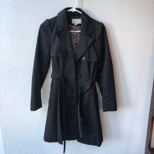 H&M women’s black trench coat